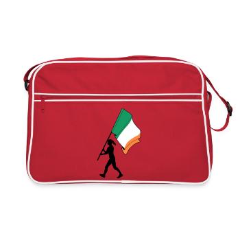 Drapeau Irlande Femme Marche - Sac Retro - rouge/blanc - Devant