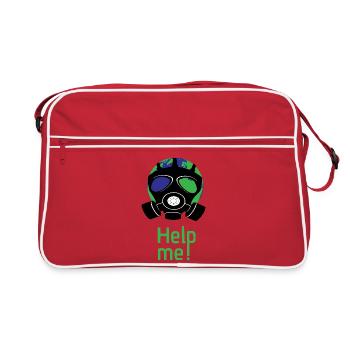 Help me - Sac Retro - rouge/blanc - Devant
