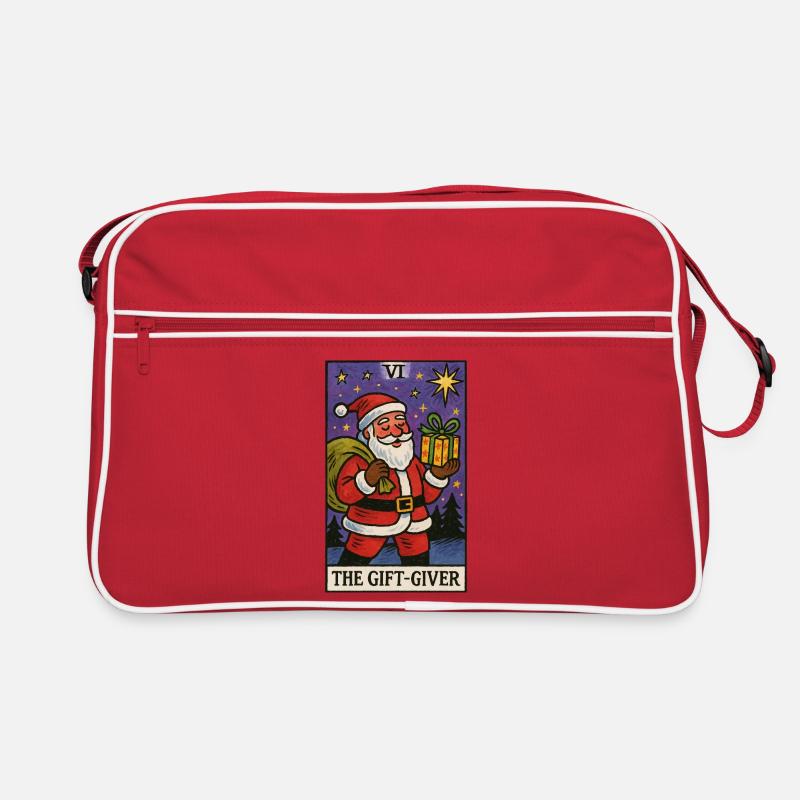 Weihnachtsmann-Geschenkgeber-Tarot-Kunstdesign Retro Tasche