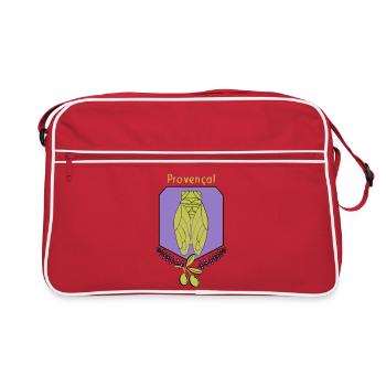 cigale Provençale avec Olives - Sac Retro - rouge/blanc - Devant