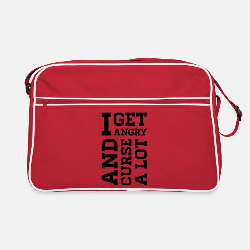 Angry – Statement about anger, protest & emotions Retro Bag