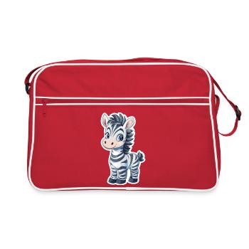Zebra - Retro Bag - red/white - Front