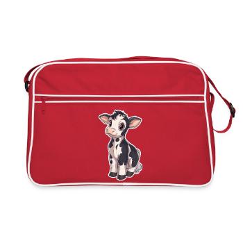 Vache - Sac Retro - rouge/blanc - Devant