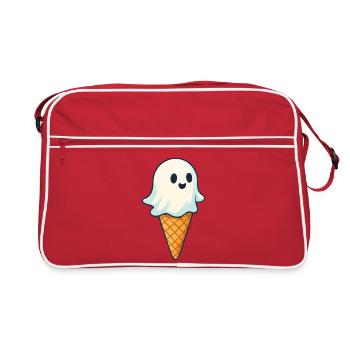 Süßer Geister-Eiscreme Druck - Retro Bag - red/white - Front