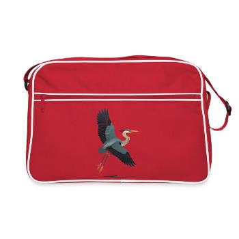 Élégant Sea Blanker dans la pose de vol - Sac Retro - rouge/blanc - Devant