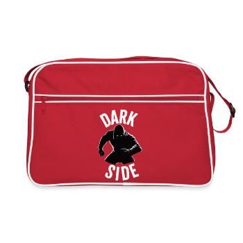 Dark Side Minimalist Hoodie Design - Retro Bag - red/white - Front