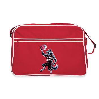 Slam Howl Basketball Wolf - Sac Retro - rouge/blanc - Devant