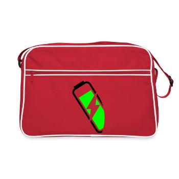 énergique - Sac Retro - rouge/blanc - Devant