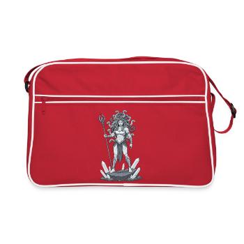 Guerrier Méduse à tête de serpent - Sac Retro - rouge/blanc - Devant