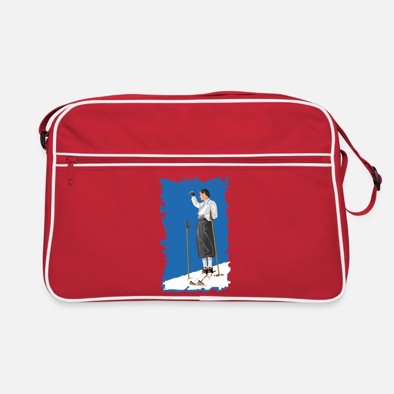 La mode du ski à l’ancienne Sac Retro