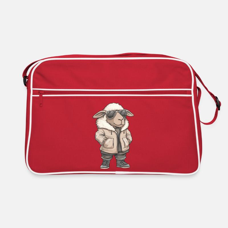 Schaf Cool Winter Retro Tasche