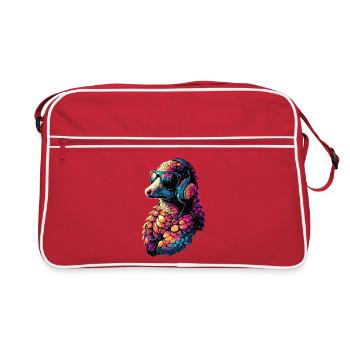 Pangolin Pangolin Pine Cone Pangolins - Retro Bag - red/white - Front