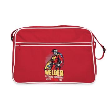 Des cadeaux pour les métallurgistes qui disent le soudeur - Sac Retro - rouge/blanc - Devant