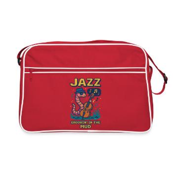 Jazz qui groovin' dans la boue - Sac Retro - rouge/blanc - Devant