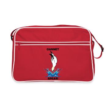Fou de Bassan Plongeon Mer Spear Gannet - Sac Retro - rouge/blanc - Devant