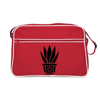 Aloe Vera Fleuriste Fleuriste Plant d’intérieur - Sac Retro - rouge/blanc - Devant