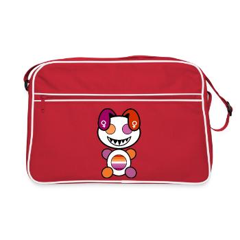 Pride Plush as Lesbinny - Retro Bag - red/white - Front