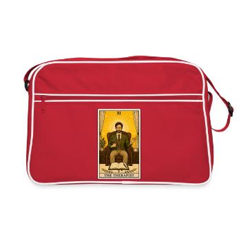 Therapist | Conversation Profession Tarot - Retro Bag - red/white - Front