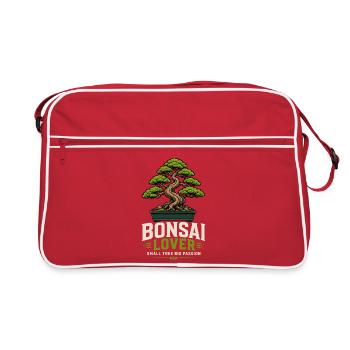 Japanese Bonsai Tree Plant Bonsai Lover Bonsai - Retro Bag - red/white - Front
