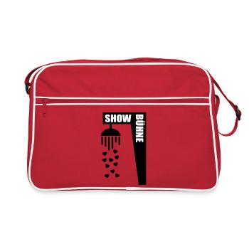 Chor Bühne Duschen - Retro Tasche - Rot/Weiß - Vorne
