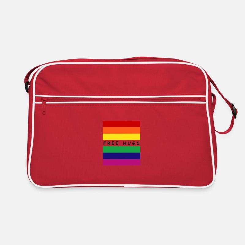 Rainbow Hugs Retro Tasche