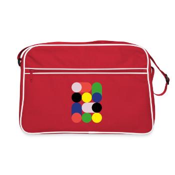 Design Bauhaus - Sac Retro - rouge/blanc - Devant