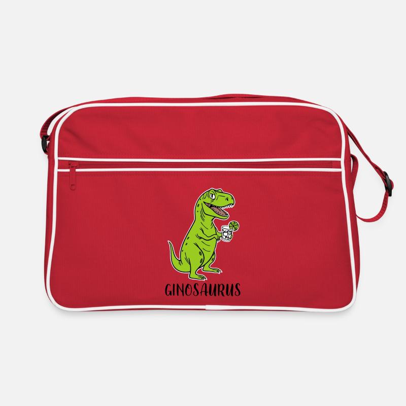 Ginosaurus - funny Trex Dino with gin Retro Bag
