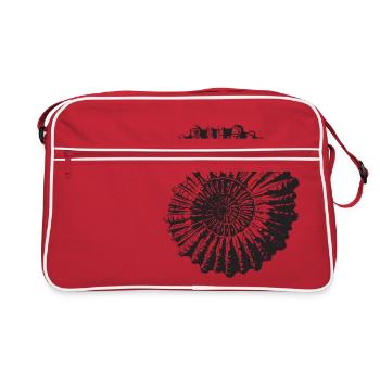 Stone snail retro - Retro Bag - red/white - Front