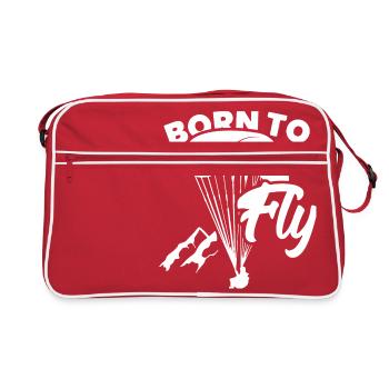 Parachute Paragliding - Retro Tasche - Rot/Weiß - Vorne