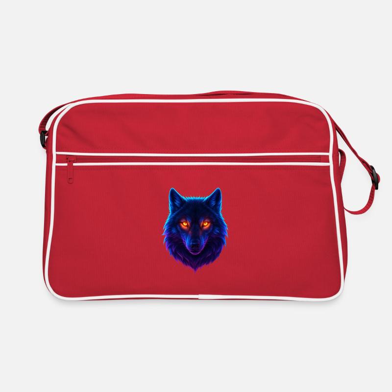 Neon Wolf's Aurora Eyes Retro Bag