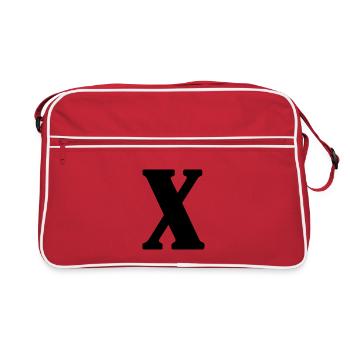 X - Sac Retro - rouge/blanc - Devant