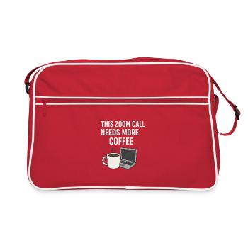 Zoom Call with Coffee Dream - Retro Bag - red/white - Front