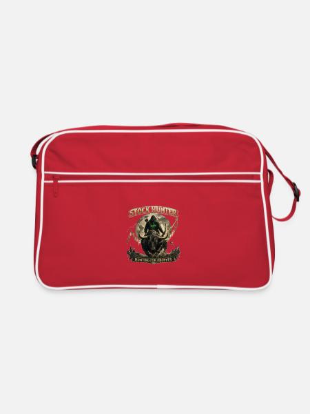 Chasseur de bétail | Bourse, actions et trading - Sac Retro - rouge/blanc - Devant