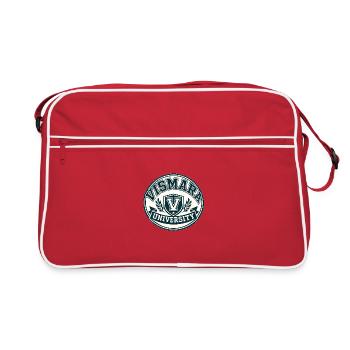 Emblème de l’Université de Vismara - Sac Retro - rouge/blanc - Devant