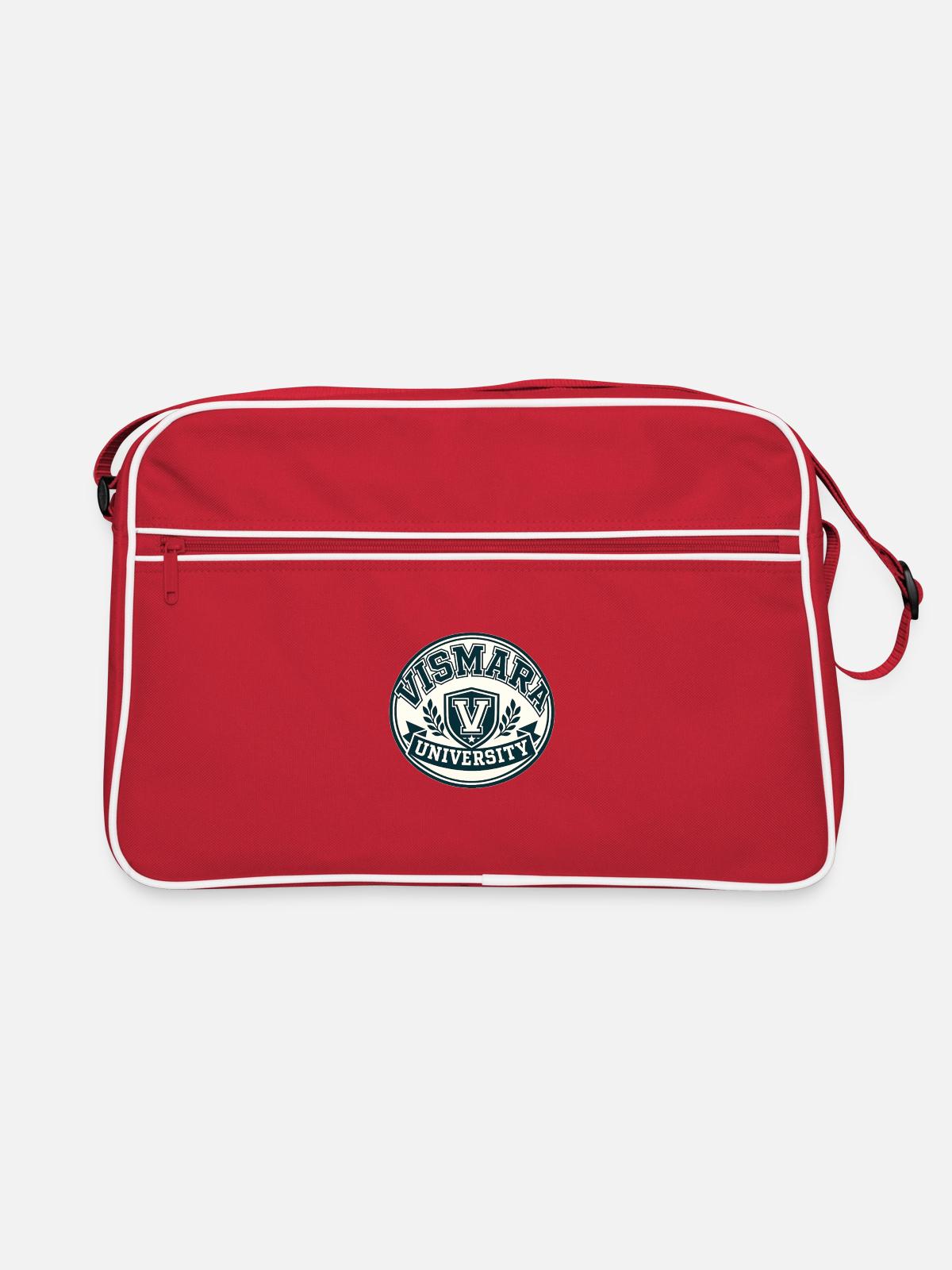 Vismara University Emblem Shield - Retro Bag - red/white - Front
