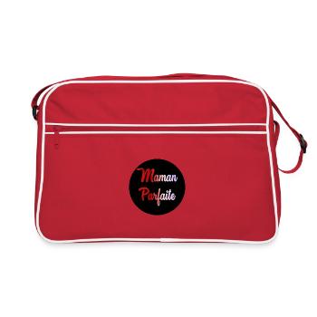 MUTTERTAG. SCHÖNEN MUTTERTAG - Retro Tasche - Rot/Weiß - Vorne