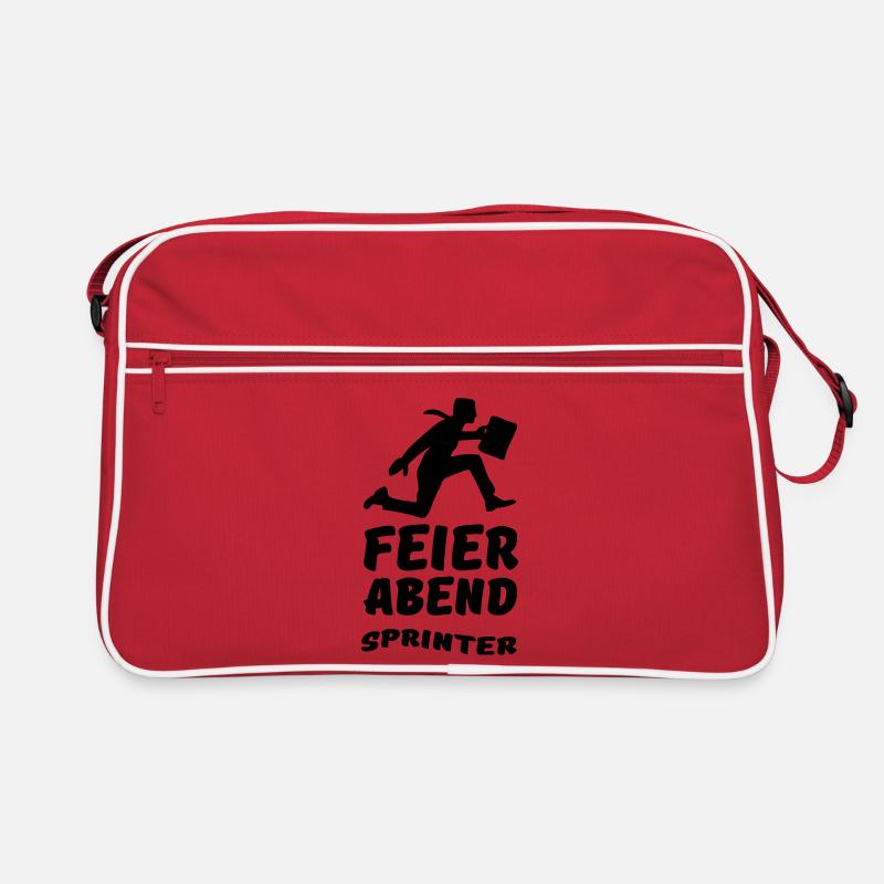 Feierabend Sprinter Geschenk Arbeit Büro Retro Tasche