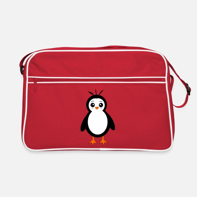 Pingouin Oiseau Face Yeux Mignons Sac Retro