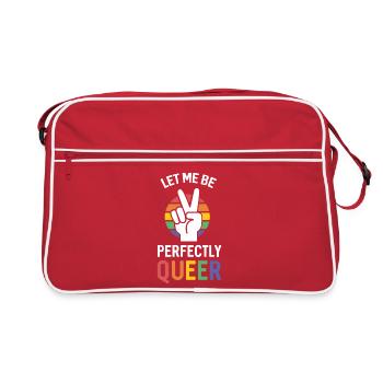 Mois de la fierté - Laisse-moi être parfaitement queer - Sac Retro - rouge/blanc - Devant