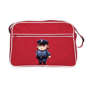 Grosse policière - Sac Retro - rouge/blanc - Devant