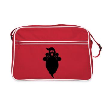 Geist Boo - Retro Tasche - Rot/Weiß - Vorne