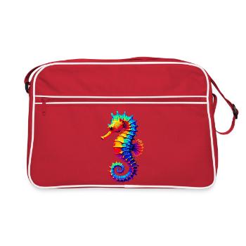 Hippocampe - Sac Retro - rouge/blanc - Devant