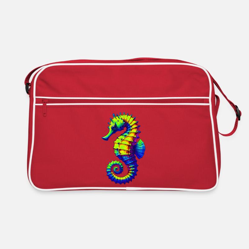 Seepferdchen Retro Tasche