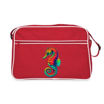Seahorse - Retro Bag - red/white - Front