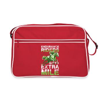 Les coureurs d’endurance vont à Extra Mile Endurance Riding - Sac Retro - rouge/blanc - Devant