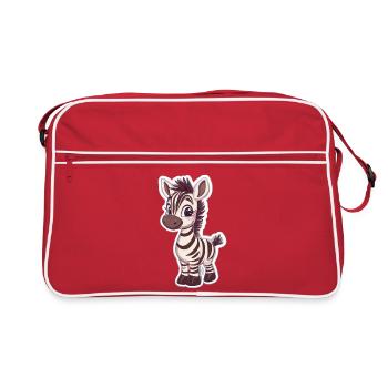 Zebra - Retro Bag - red/white - Front