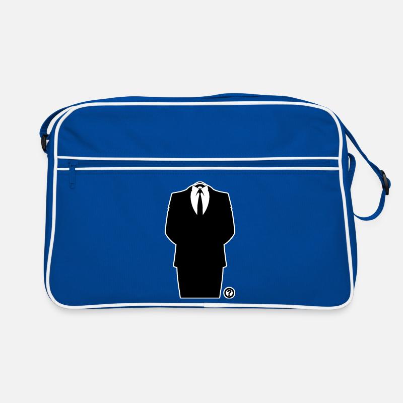 Anon Anzug – Anonymous Hacker Kollektiv Statement Retro Tasche