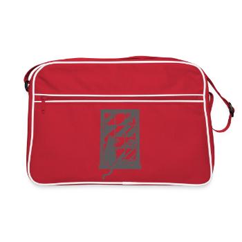 Café de chat Art graphique - Sac Retro - rouge/blanc - Devant