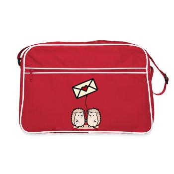 Lettres d’amour de la Saint-Valentin - Sac Retro - rouge/blanc - Devant