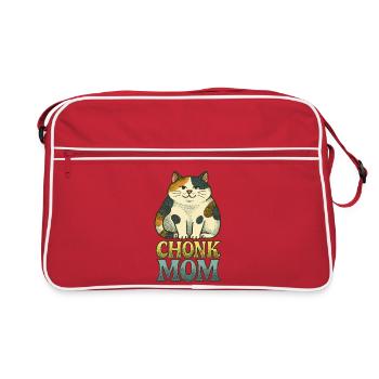 Chonk Cat Mom Imprimé rétro - Sac Retro - rouge/blanc - Devant